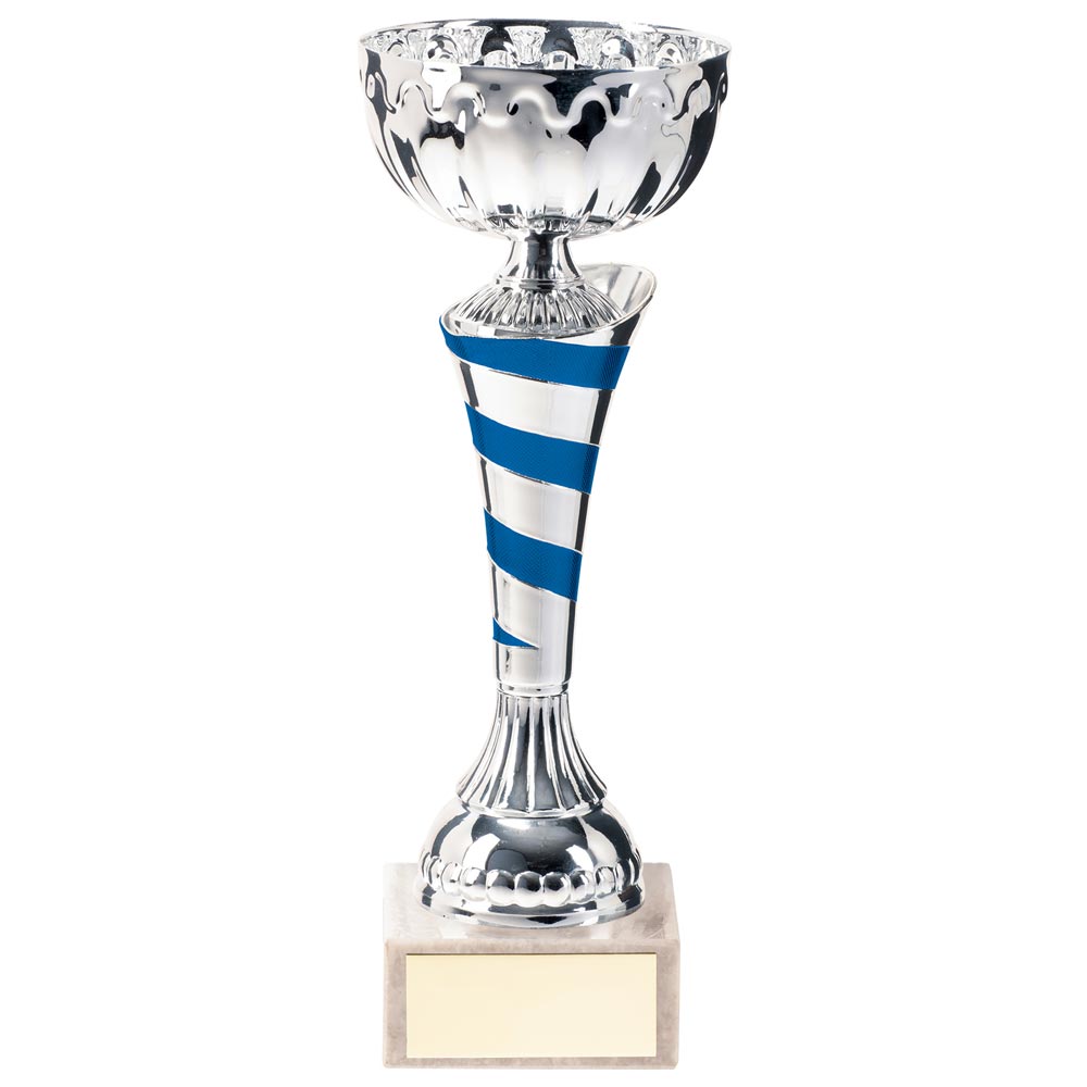 Eternity Trophy Cup - Silver & Blue