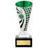 Defender Football Trophy Cup (Silver & Green)