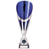 Rising Stars Plastic Laser Cut Trophy Cup - Silver & Blue