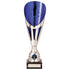 Rising Stars Plastic Laser Cut Trophy Cup - Silver & Blue