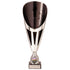 Rising Stars Plastic Laser Cut Trophy Cup - Silver & Black