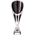 Rising Stars Plastic Laser Cut Trophy Cup - Silver & Black