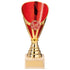 Rising Star Budget Laser Cut Plastic Trophy Cup - Gold & Red