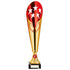 Legendary Laser Cut Metal Trophy Cup - Gold & Red