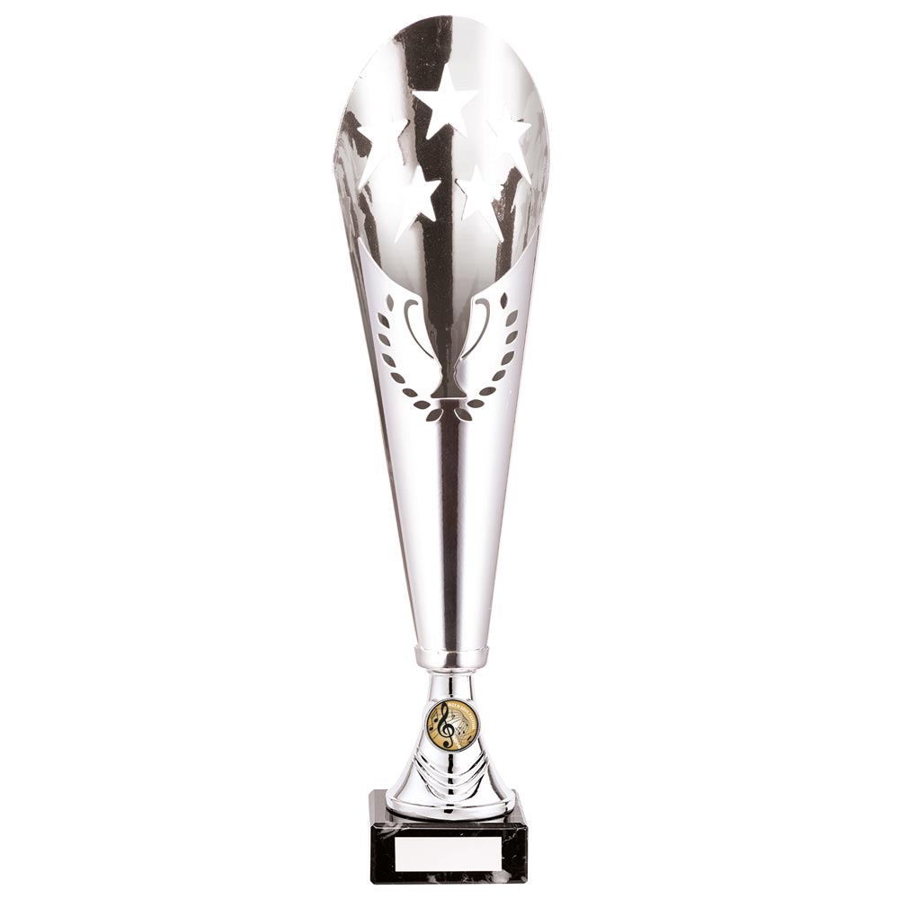 Legendary Laser Cut Metal Trophy - Cup Silver