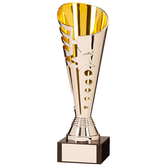 Sunfire Plastic Trophy Cup (Silver/Gold)