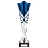 Trident Laser Cut Trophy Cup - Silver & Blue