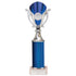 Wizard Plastic Column Trophy Cup - Blue