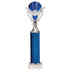 Wizard Plastic Column Trophy Cup - Blue