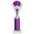 Wizard Plastic Column Trophy Cup - Purple