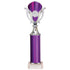 Wizard Plastic Column Trophy Cup - Purple