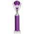 Wizard Plastic Column Trophy Cup - Purple