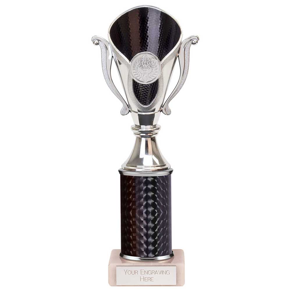 Wizard Plastic Column Trophy Cup - Black