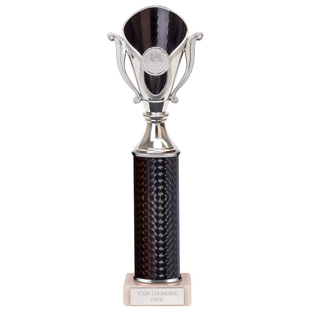 Wizard Plastic Column Trophy Cup - Black