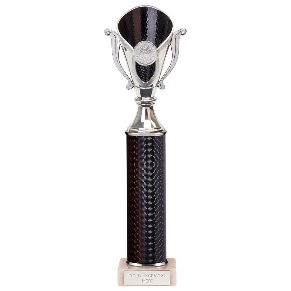 Wizard Plastic Column Trophy Cup - Black