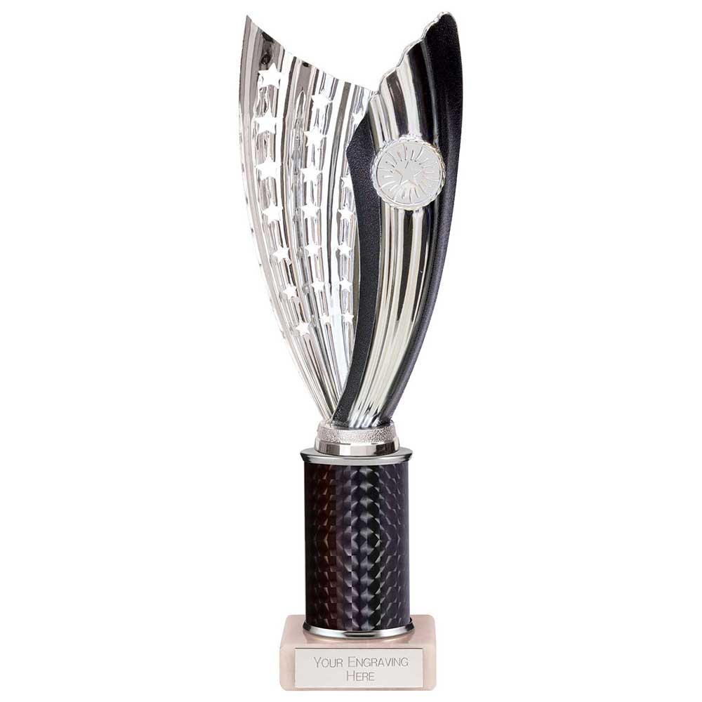 Glamstar Plastic Column Trophy - Black