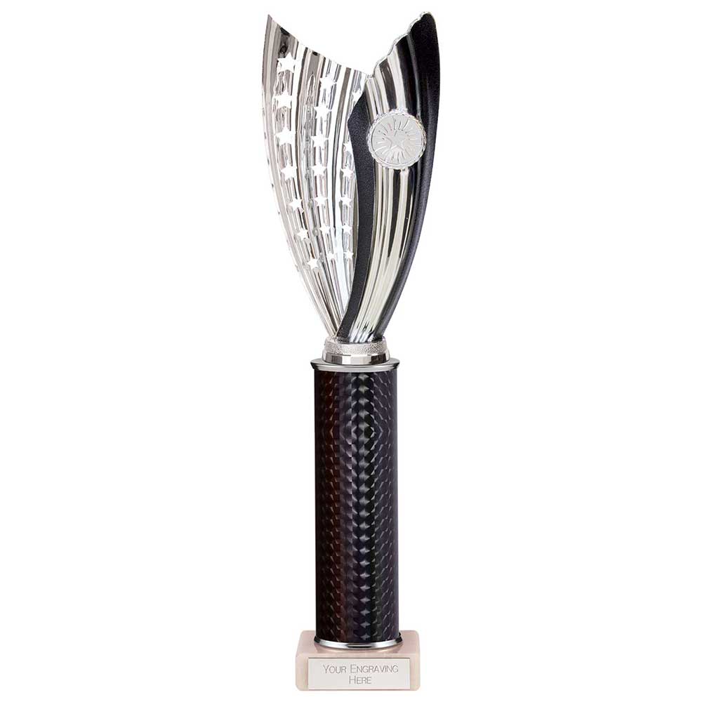 Glamstar Plastic Column Trophy - Black