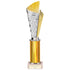 Flash Plastic Chequered Trophy - Gold