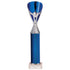 Rising Stars Plastic Column Trophy - Blue