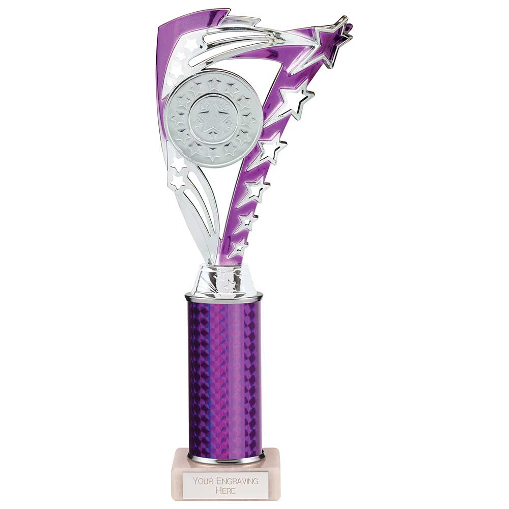 Frenzy Multisport Tube Trophy - Silver & Purple