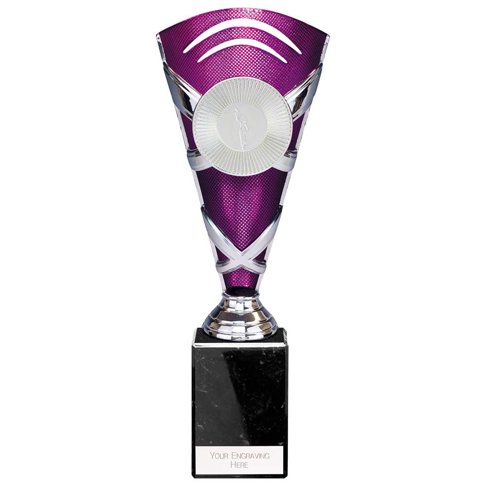 X Factors Multisport Trophy Cup - Silver & Purple