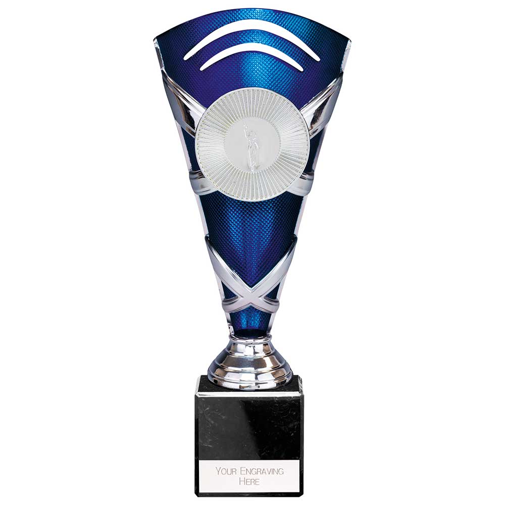 X Factors Multisport Trophy Cup - Silver & Blue