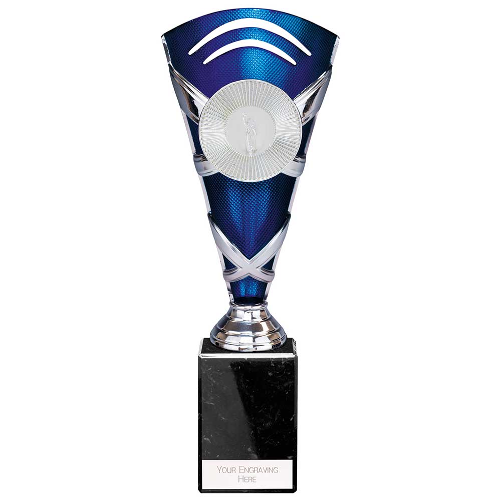 X Factors Multisport Trophy Cup - Silver & Blue