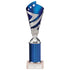 Hurricane Multisport Plastic Tube Trophy Cup - Silver & Blue