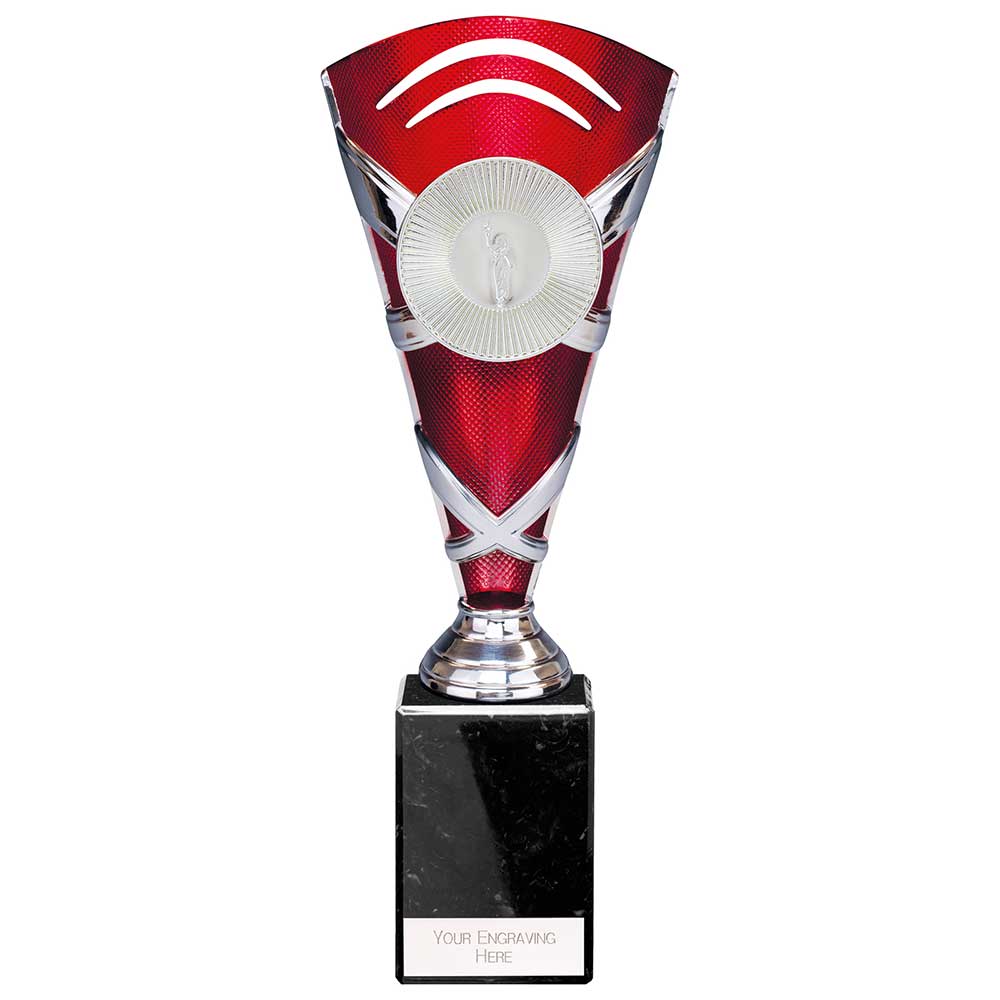X Factors Multisport Trophy Cup - Silver & Red