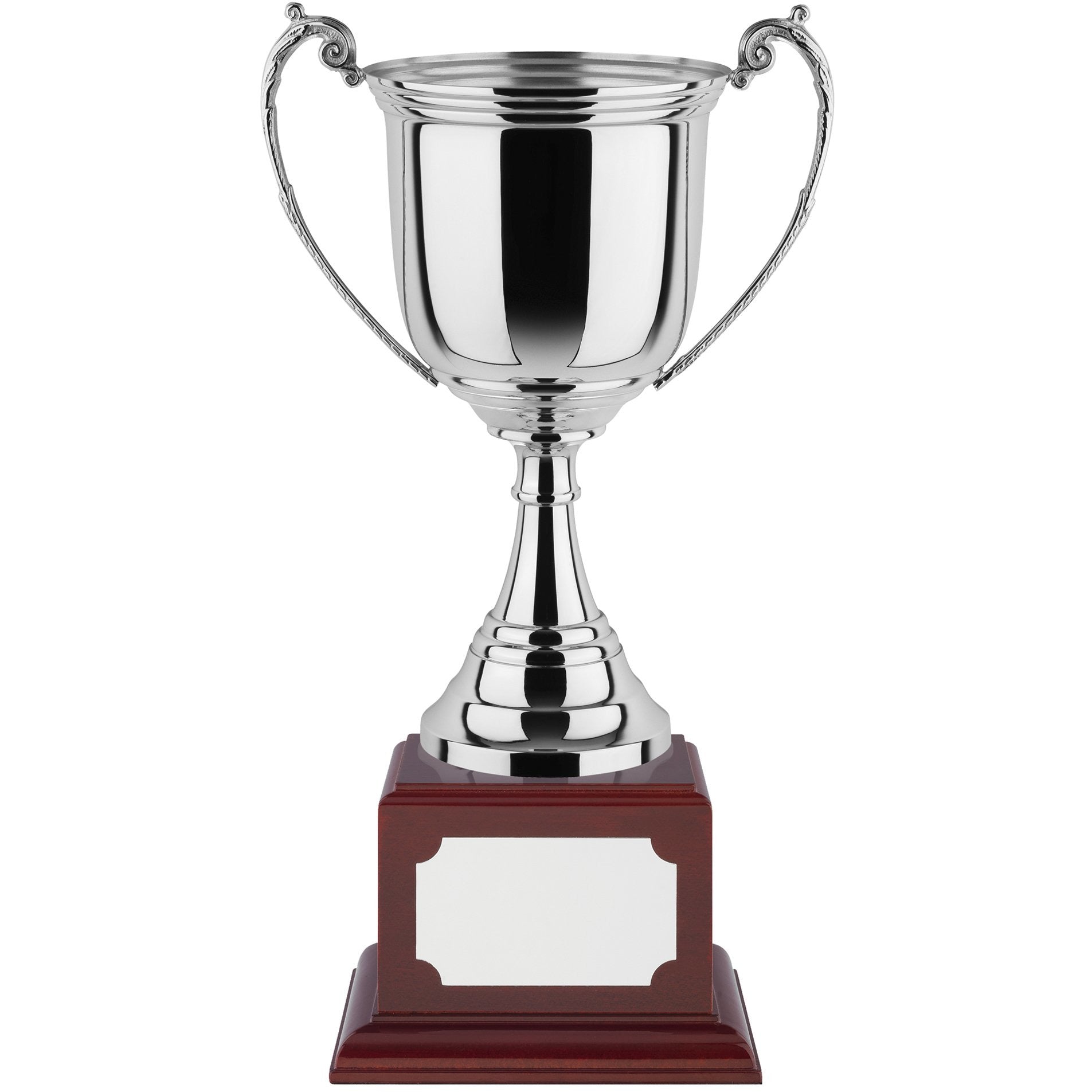 5 Series Revolution Trophy Cup on Square Rosewood Base