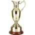 Gold Finish Golf Claret Jug Award on Rosewood Base