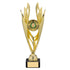 Gold Plastic Torch Flame Trophy Cup on Marble Base