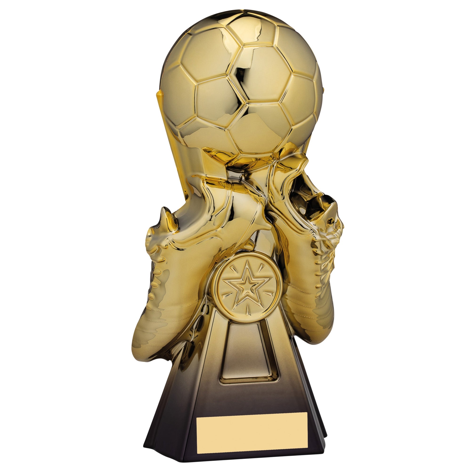 Gravity Football Trophy - Ball and Boot (Gold)