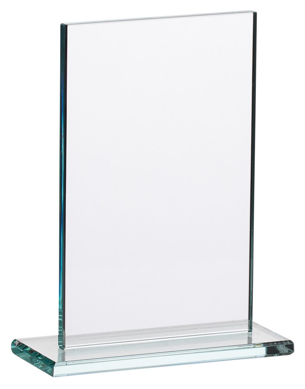 Engraved Clear Glass Rectangular Plaque Trophy