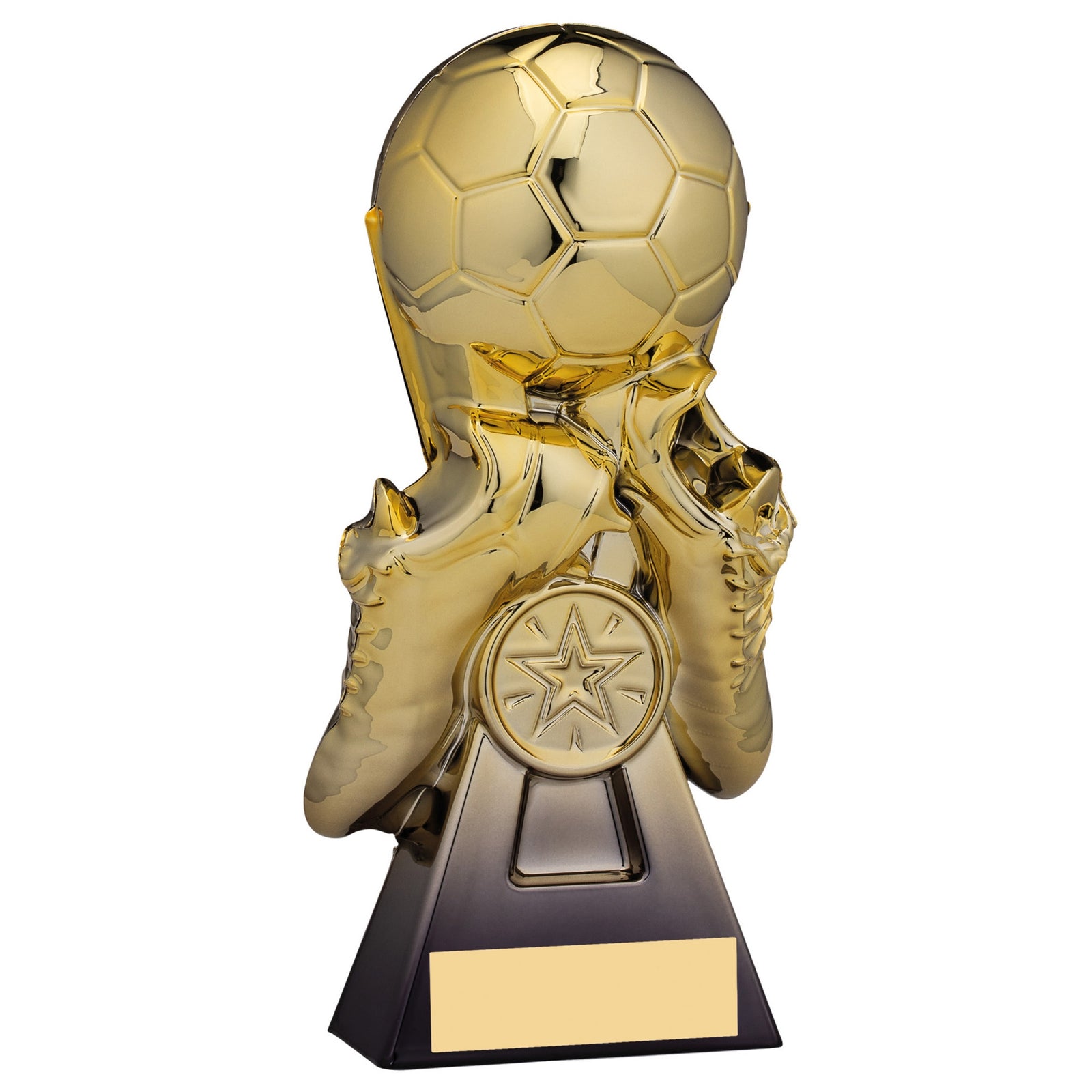 Gravity Football Trophy - Ball and Boot (Gold)